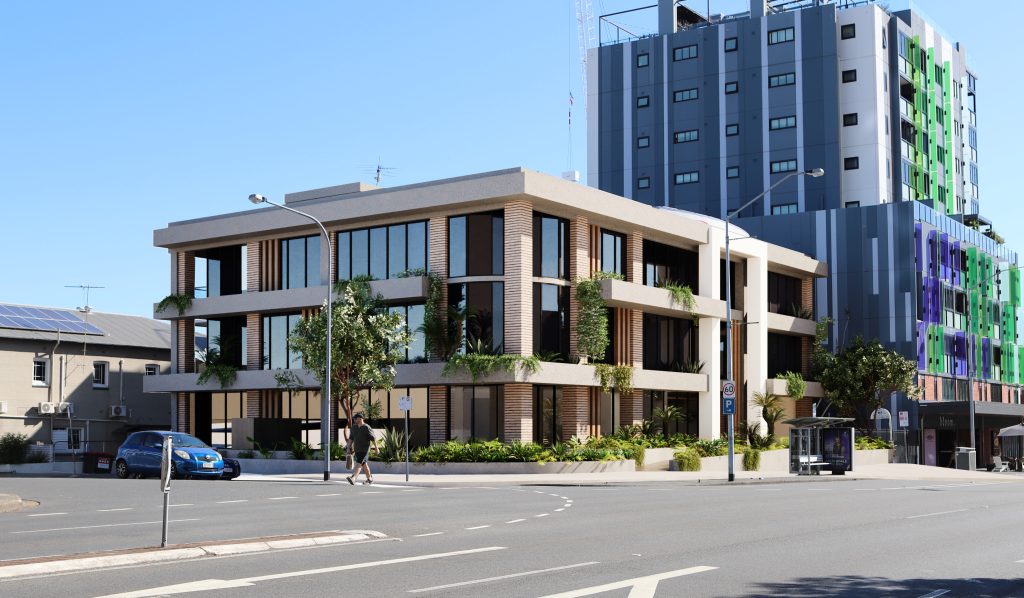 St Paul's Terrace office building in Fortitude Valley